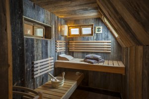 Bio Sauna im Wellness Doppelzimmer